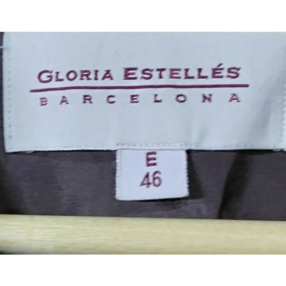 Gloria Estelles Barcelona Wool Brown Jacket Women Size 46